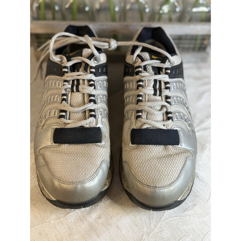 Y2K Nike Air Golf TAC Mens Size 7.5 Wide  Golf Shoes Silver Navy 314913-081